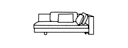 LEFT-ARM SOFA WITH SHORT UNIT 
