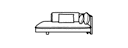 LEFT-ARM CHAISE WITH ARMREST 