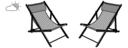 SET OF 2 DECK CHAIRS JASPE (PINK) 