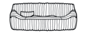 SOFA WITH LUMBAR CUSHIONS 
