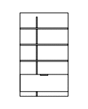 CONNECTING BACK PANEL WITH LOW CHEST 