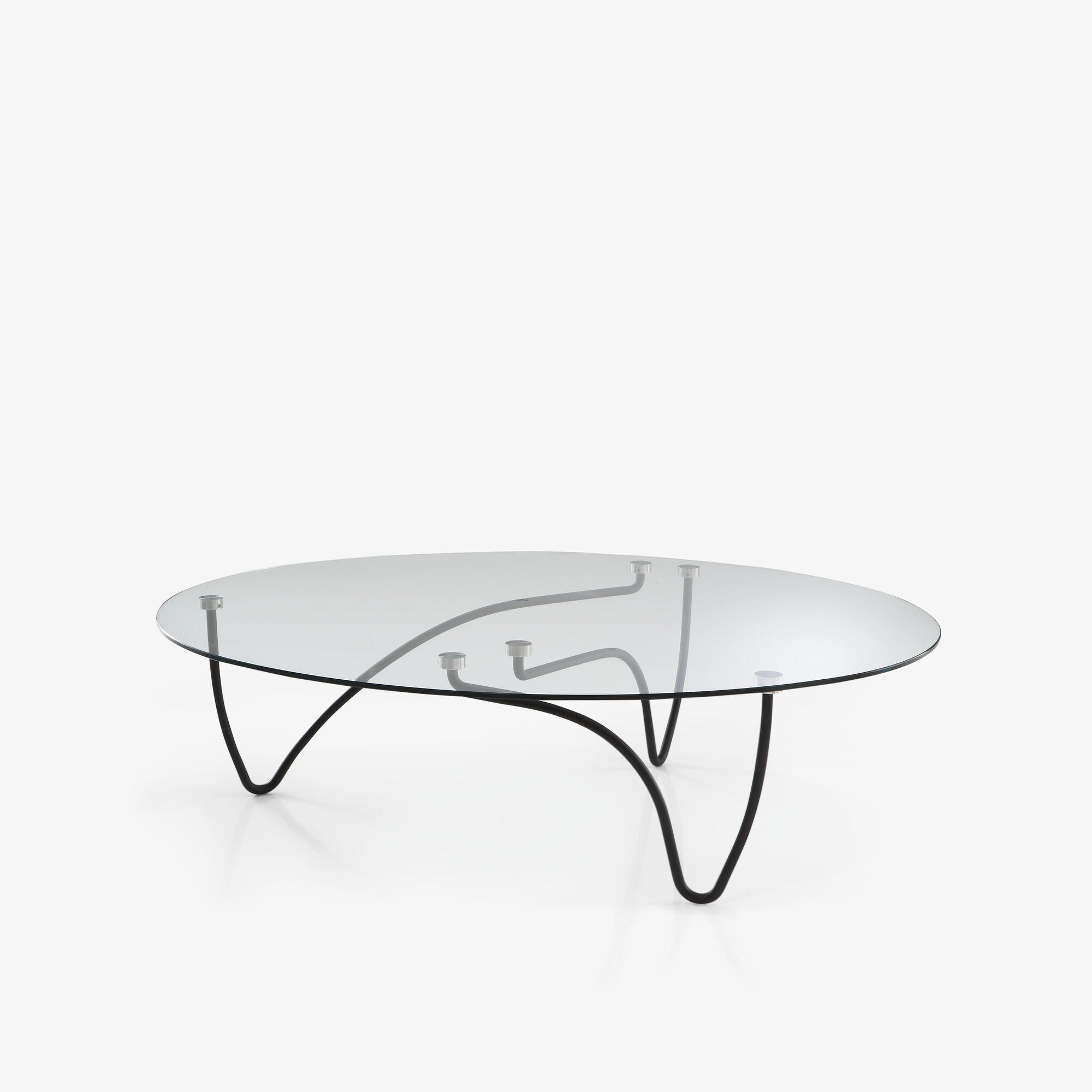 Image MESA BAJA OVAL ENCIMERA DE CRISTAL 