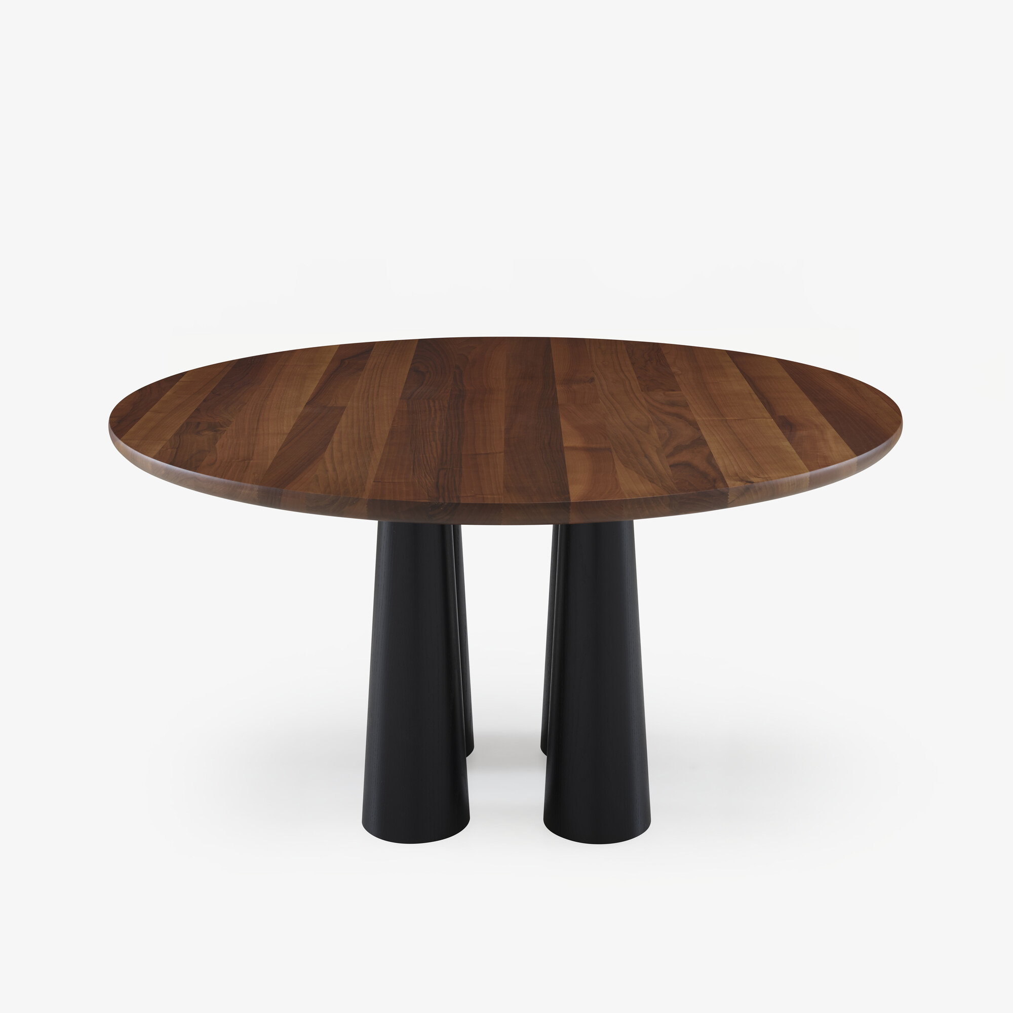 Image Dining table  base in black stained ash 1