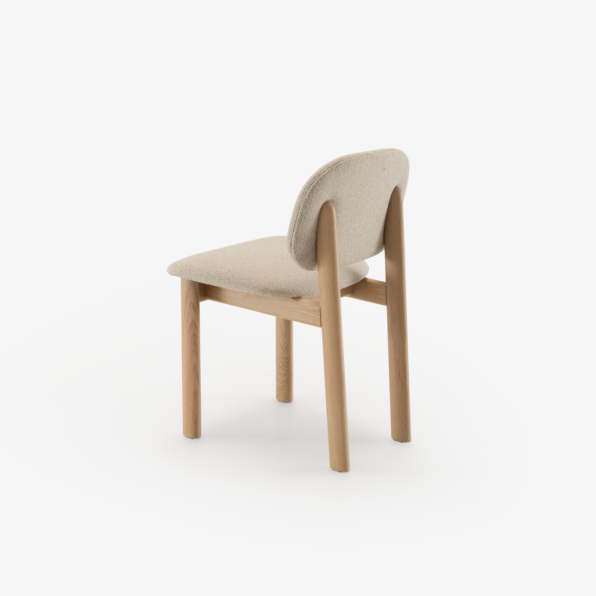 Image Jeu de 2 chaises chêne blanchi ecru 3