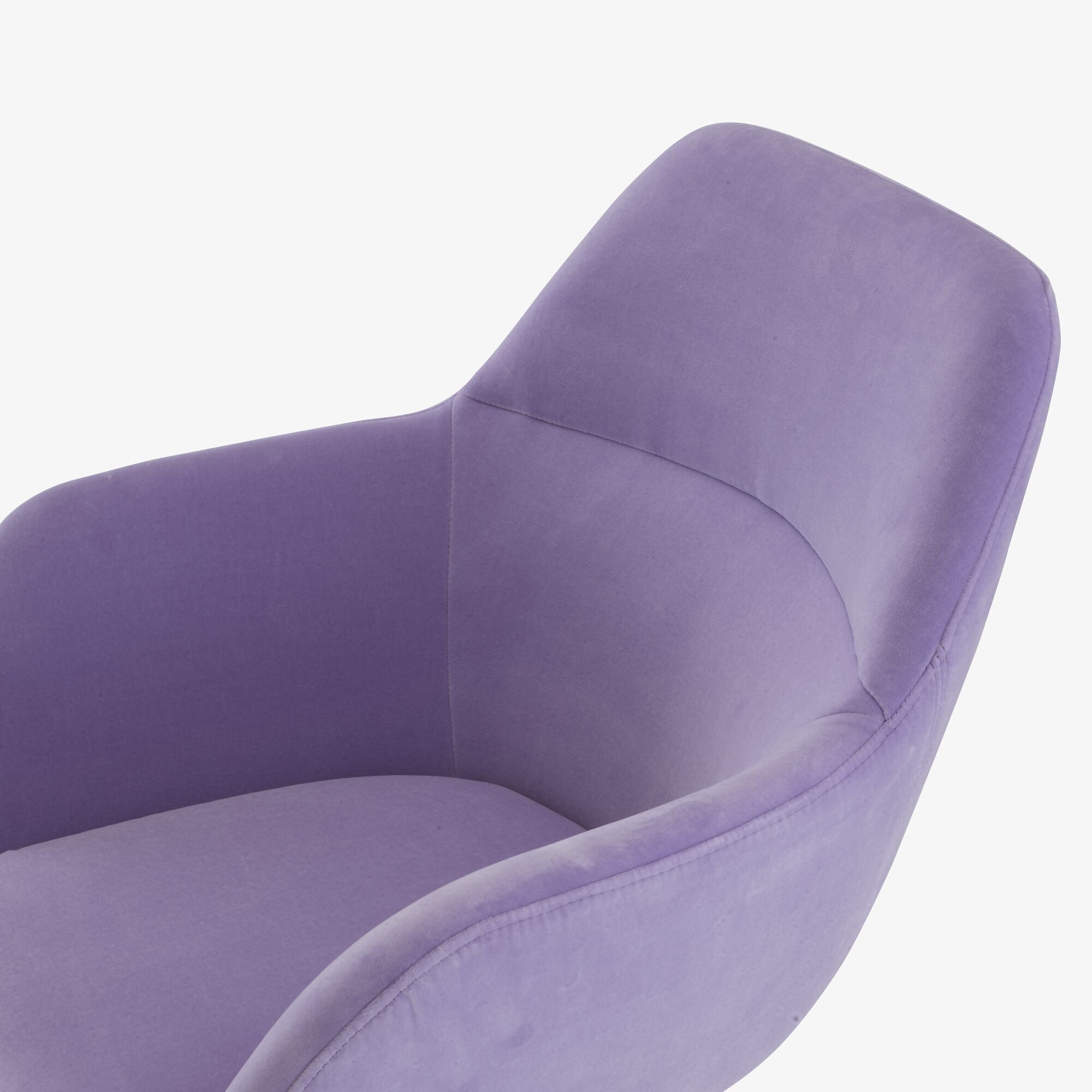 Image Silla con brazos pata central cromada brillante  5