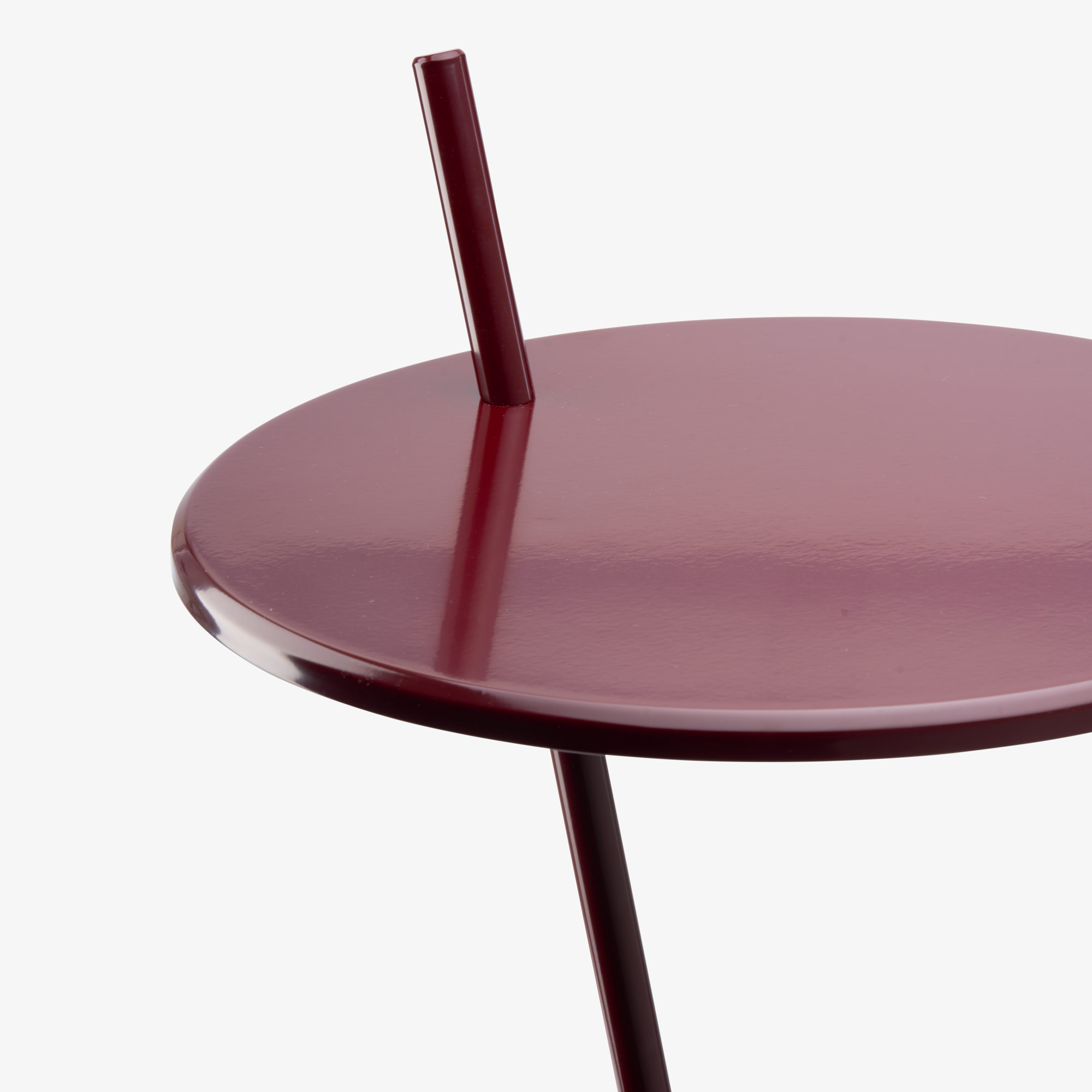 Image Pedestal table aubergine  3