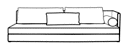 LARGE 1-ARMED SETTEE LEFT  