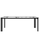 EXTENDING DINING TABLE BRONZE LACQUERED BASE 