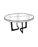 TABLE DE REPAS PIÉTEMENT LAQUÉ NOIR ALLONGE ASSORTIE AU PLATEAU