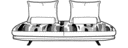 MEDIUM SETTEE - D 120  