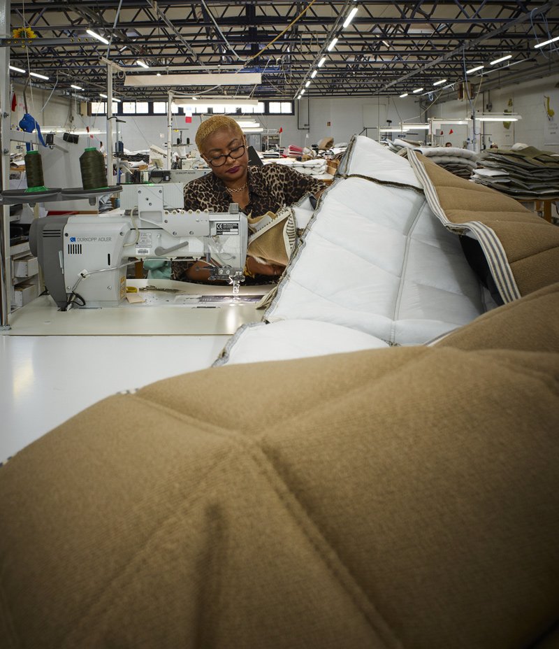 In the workshop with Ghyslaine Vieux